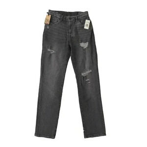 Buffalo David Bitton Jayden Jeans Women’s 28 Gray High Rise Straight Stretch $99